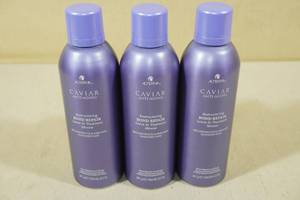 lot 196 image: 3 8.5 Oz Bottles Caviar Anti-Aging Hair Leave-In Treatment