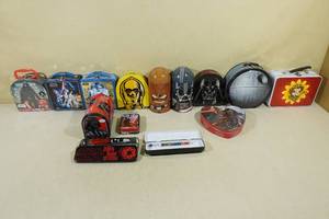 lot 220 image: Large Assortment of Star Wars Collectors TinsLunch Boxes