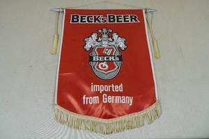 lot 298 image: Becks Beer Banner