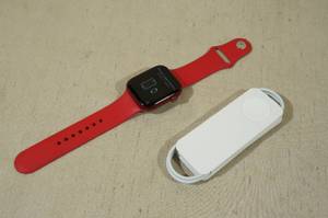 lot 3 image: Apple Watch Series 7 45mm Aluminum & Ceramic GPS Smart Watch