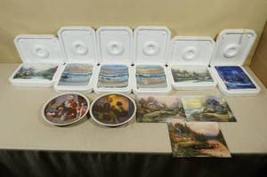 lot 43 image: Assorted Collectors Plates -Norman Rockwell & Thomas Kinkade