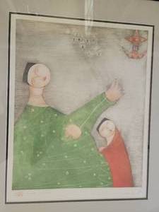 lot 13 image: Eng Tay Father & Son Signed Lithograph