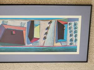 lot 41 image: Douglas Morris Abstract Print Coastal Shadows