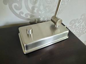lot 43 image: Brushed Finish Dimmer Desk Lamp