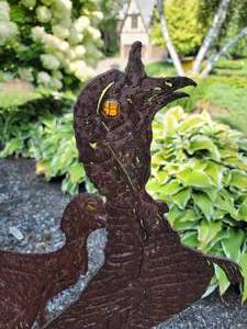 lot 54 image: Wrought Iron Garden Turkeys