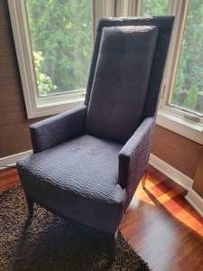 lot 6A image: Modern Contemporary High-Back Occasional Chairs by R. Jones & Associates (2 of 2)