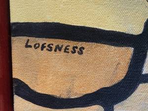 lot 34 image: Al Lofsness - Vibrant Fine Art Abstract Portrait Print