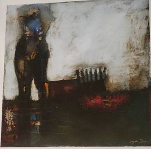 lot 11C image: Shadowy Fine Art Mixed Media Print - Untitled Series 3 of 3
