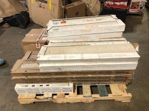Pallet of assorted Flooring various models and conditions customer returns review pictures