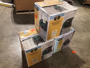 Lot of 3 Wall Mount Hose Reels customer return review pictures