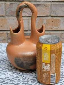lot 16 image: Taos Pueblo Rustic Southwestern Art Wedding Vase by Gertrude Hujan