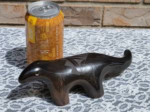 lot 21 image: Santa Clara Pueblo Black Figural Pottery by Merton Sisneros