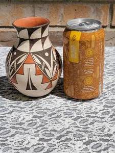 lot 22 image: Acoma NM Polychrome Painted Pottery signed S. Chino