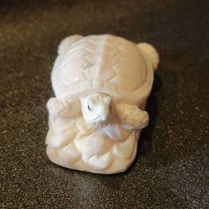 lot 35 image: Carved Antler Turtle Figurine