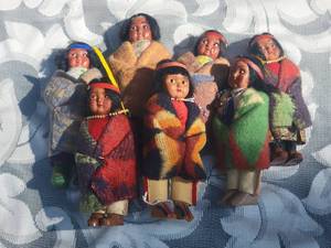 lot 45 image: Skookum Indian Doll Collection  Lot of 7