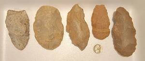 lot 63 image: Early Native American Indian Heavy Tool Samples