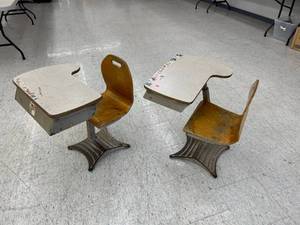 lot 220 image: Pair of School Desks