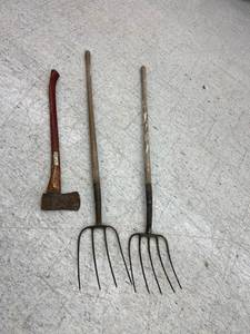 lot 259 image: Axe & Pitch Forks