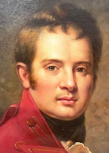 lot 40 image: Original Oil on Canvas Reproduction Portrait of Colonel Alexander Campbell of Possil by J. Nichols