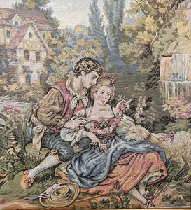 lot 36 image: Vintage Framed Textile