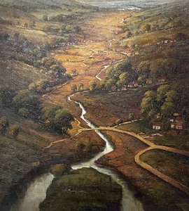 lot 120 image: Stunning Original Oil on Canvas Scenic Painting