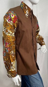 lot 83 image: Vintage One of a Kind Handmade Button Up Dress Shirt