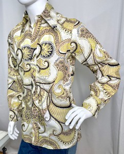lot 87 image: Fashionable Vintage One of a Kind Handmade Button Up Dress Shirt