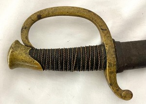 lot 19 image: Vintage Light Artillery Saber  Sword with Metal Sheath