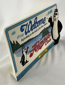 lot 75A image: 2006 Hamms Beer Commemorative Porcelain Plaque