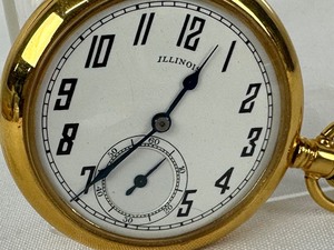 lot 91 image: Vintage Illinois Pocket Watch