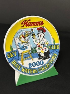 lot 107 image: Hamms Beer Bear 2000 Collectors Club Members Ceramic Plaque