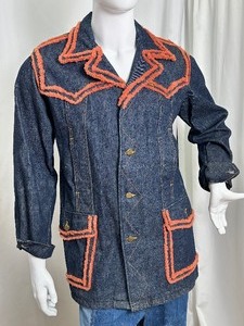 lot 160 image: Retro Storm Rider Lee Denim Blazer  Coat