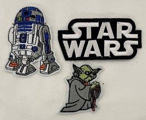 lot 159 image: Six Star Wars Themed Patches