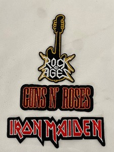 lot 168 image: Rock and Roll Themed Patches