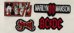 lot 79A image: Rock and Roll Themed Patches including A Led Zeppelin Patch