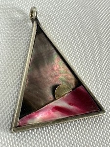 lot 209 image: Artisan Crafted Triangle Shaped Pendant