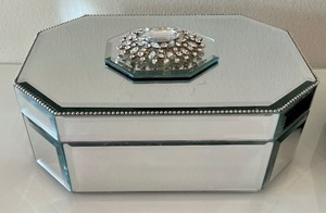 lot 218 image: Two Bedazzled Jewelry Boxes by Z Gallery
