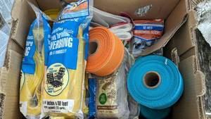 lot 189 image: Vintage Lawn chair webbing repair kits w screws