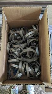 lot 209 image: Hose Clamps, box of assorted, 1-12 inch & larger