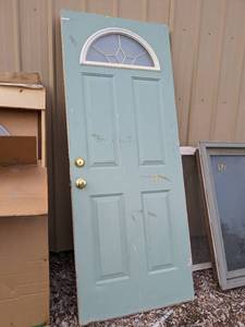 lot 180 image: 32 inch Steel Exterior door