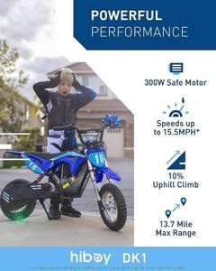 lot 1 image: Hiboy 36V Electric Dirt Bike
