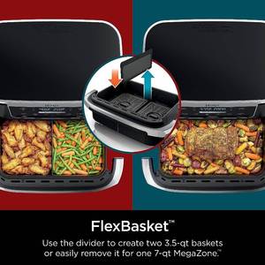 lot 7 image: Ninja Foodi 6-in-1 Flex Basket Air Fryer
