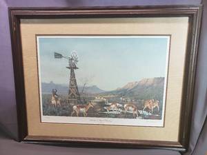 lot 152 image: Antelope in Ranch Country by Les Kouba, Signed, Numbered 16212000