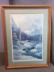lot 153 image: Eagle River Art Print by Tok Hwang, Signed, Numbered 315999