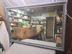lot 155 image: Huge Decorative Mirror, 52 14 x 34 12