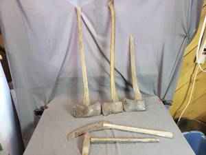 lot 9 image: Axes and Weed Cutter