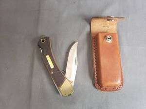 lot 42 image: Old Timer Folding Knife and Sheath