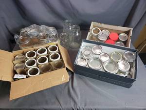 lot 96 image: Misc. Canning Jars