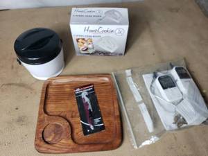 lot 130 image: Hand Mixer, Small Crockpot, Corkscrew, Wireless BBQ Thermometer