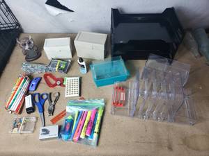 lot 135 image: Office Desk Supplies